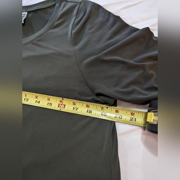 Forest Green Code Vitesse Peplum Dress s:L - Picture 8 of 12